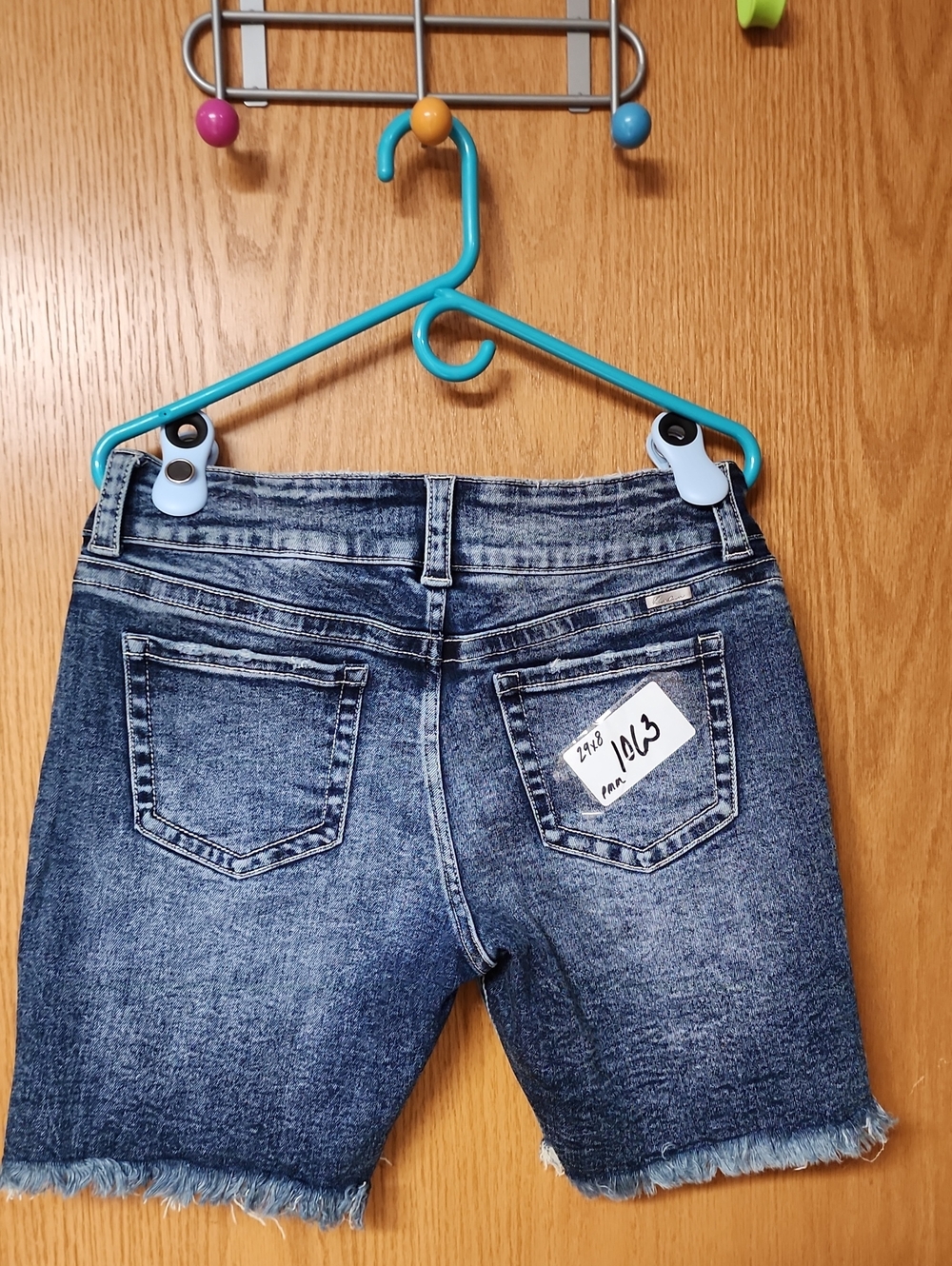 KanCan Women’s Blue Denim jean Shorts 29x8 number 1063